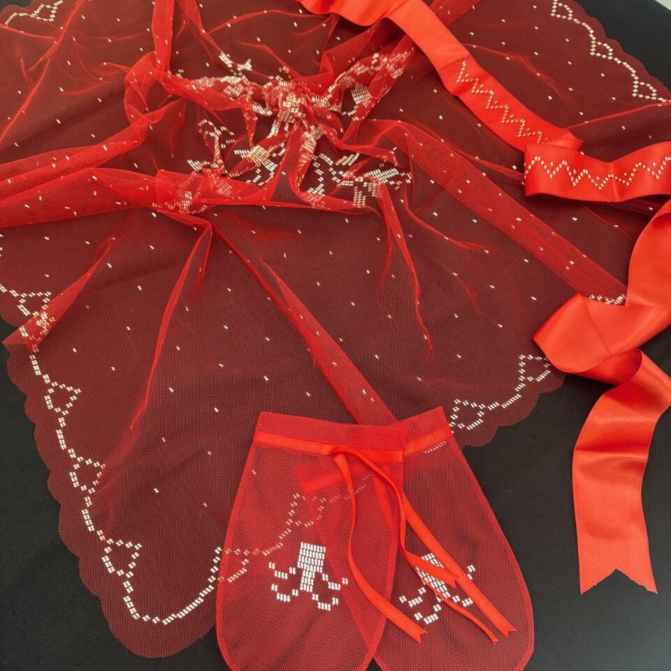 Tel Kırma Kına/Duvak Seti