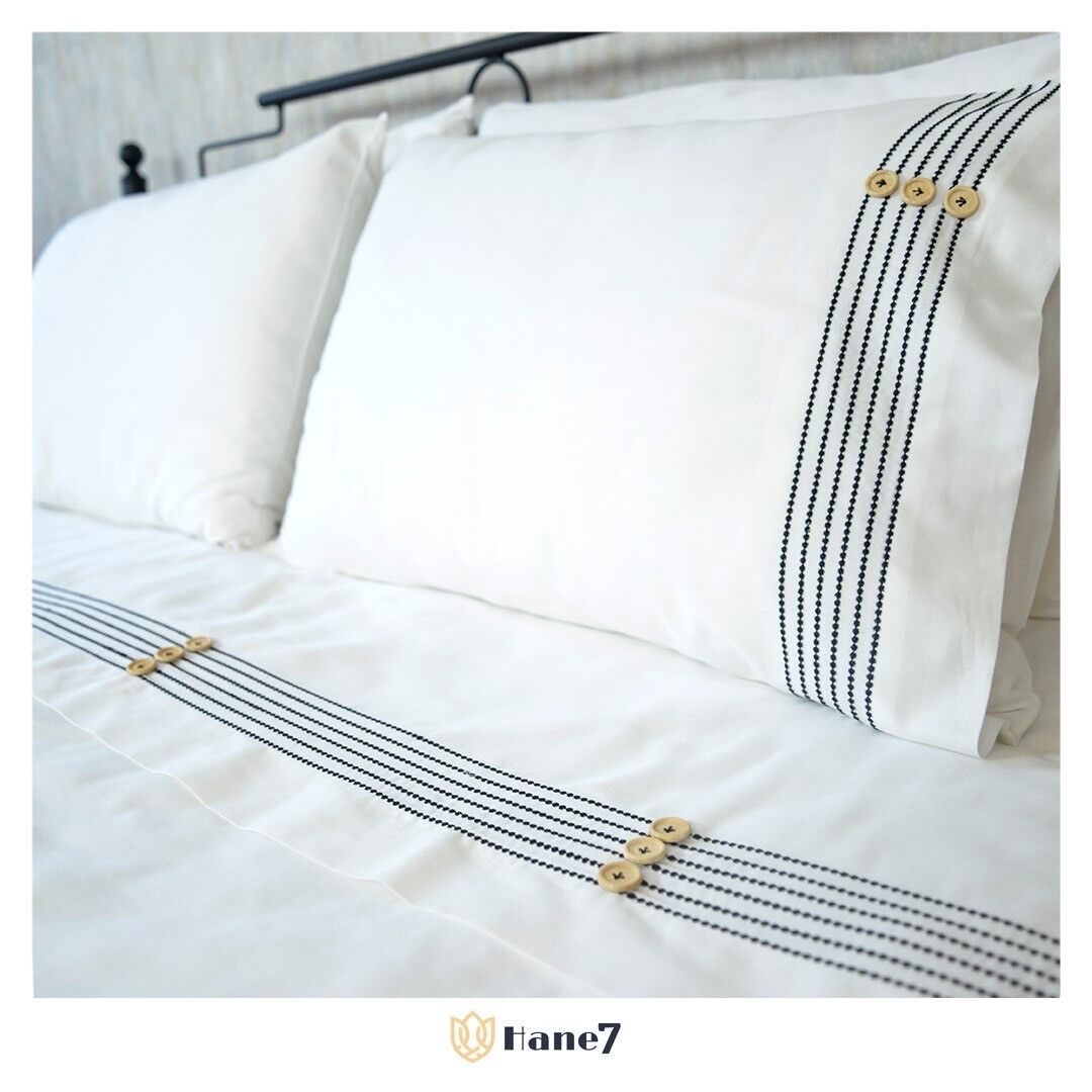 Su Yolu Nevresim Takımı Siyah