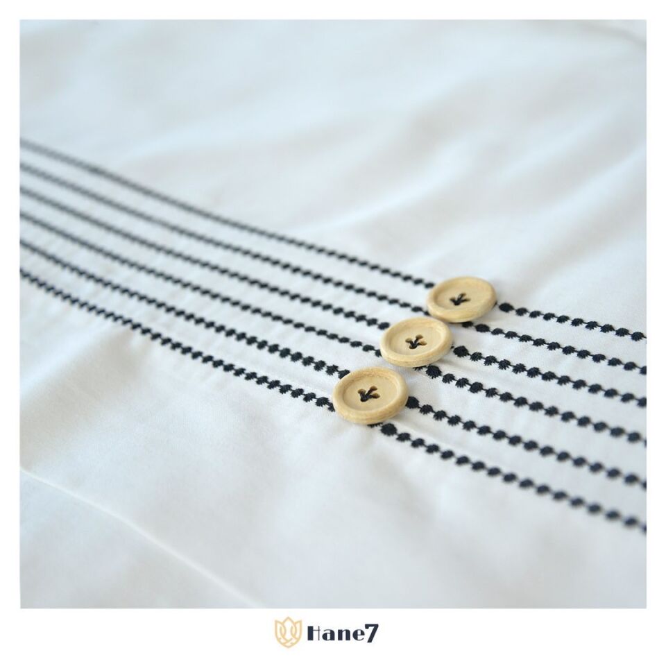 Su Yolu Nevresim Takımı Siyah