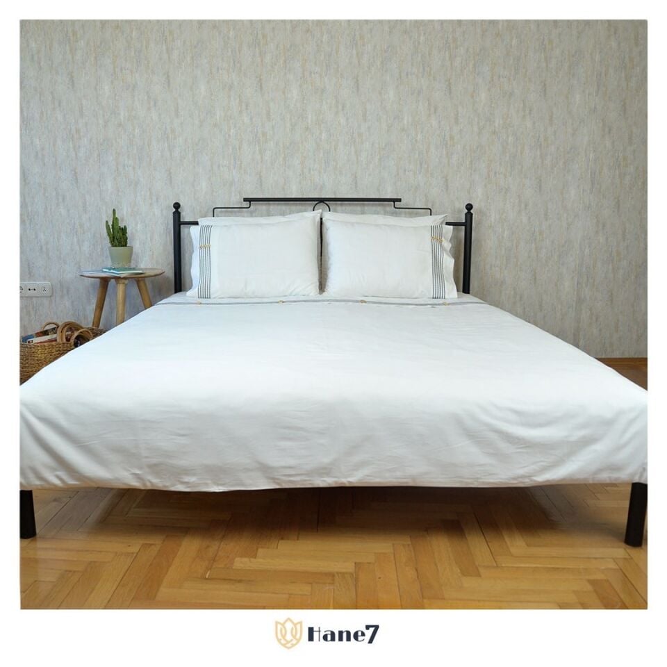 Su Yolu Nevresim Takımı Siyah