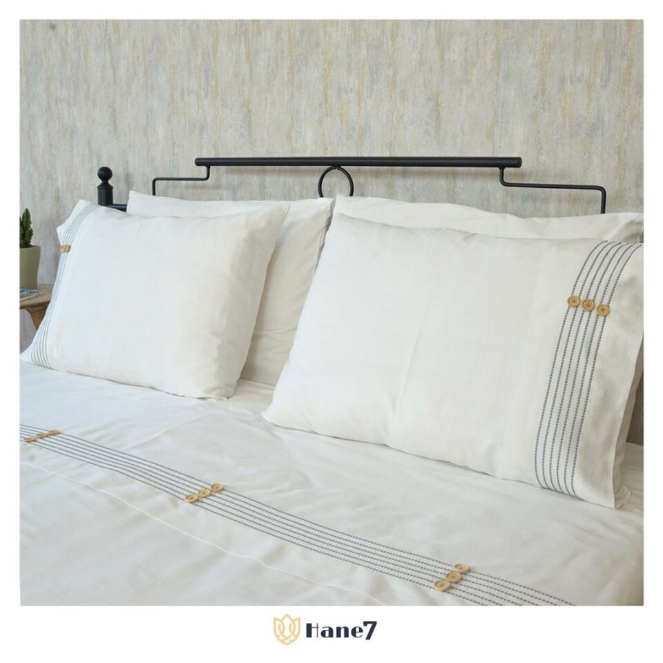 Su Yolu Nevresim Takımı Gri