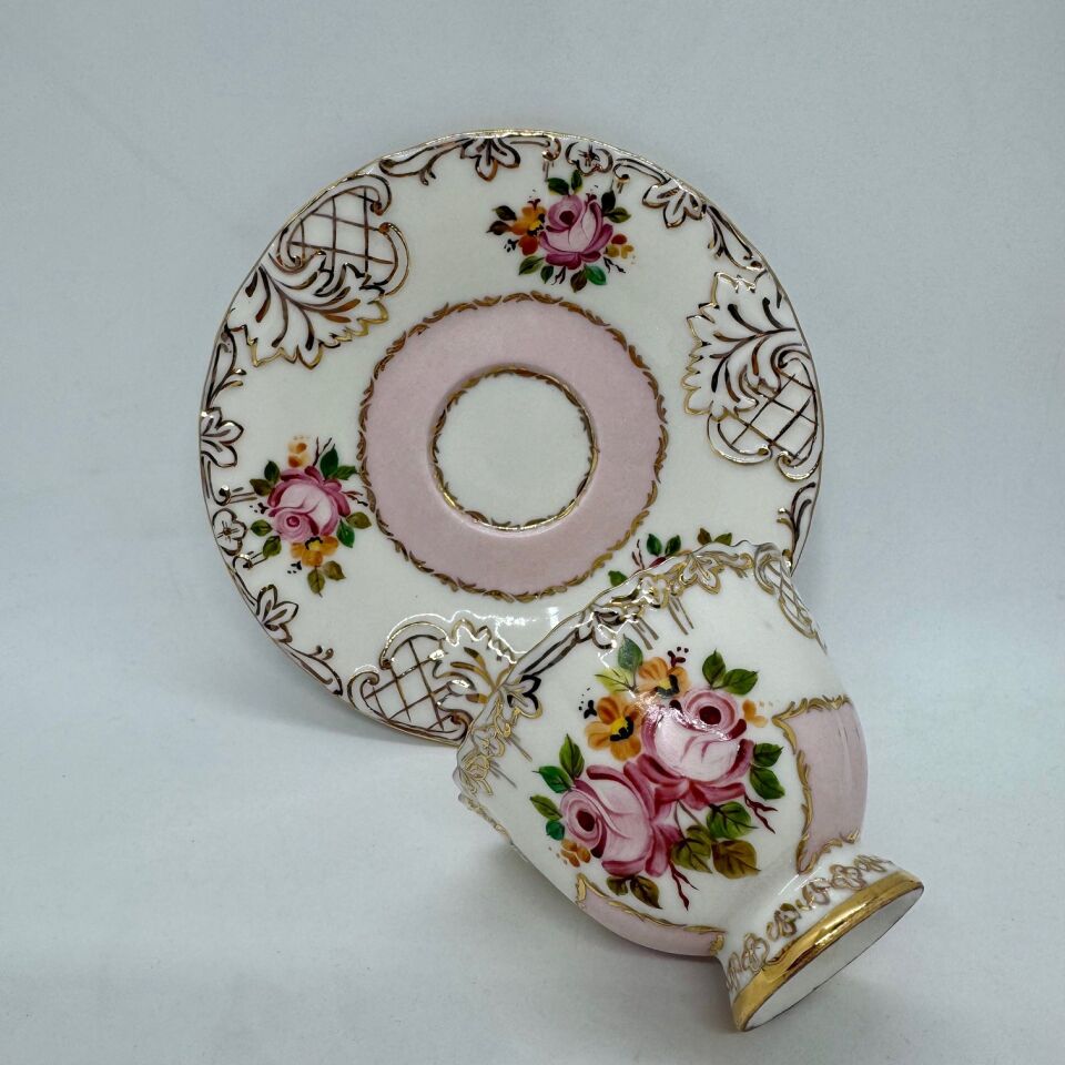 El Boyaması Süreyya Fincan Pembe