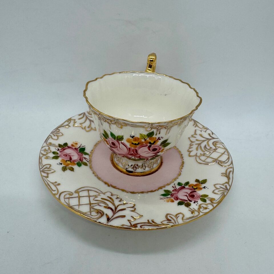 El Boyaması Süreyya Fincan Pembe