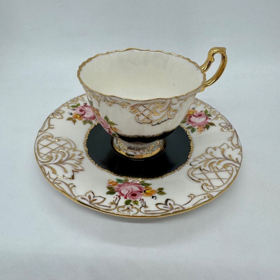 El Boyaması Süreyya Fincan Siyah