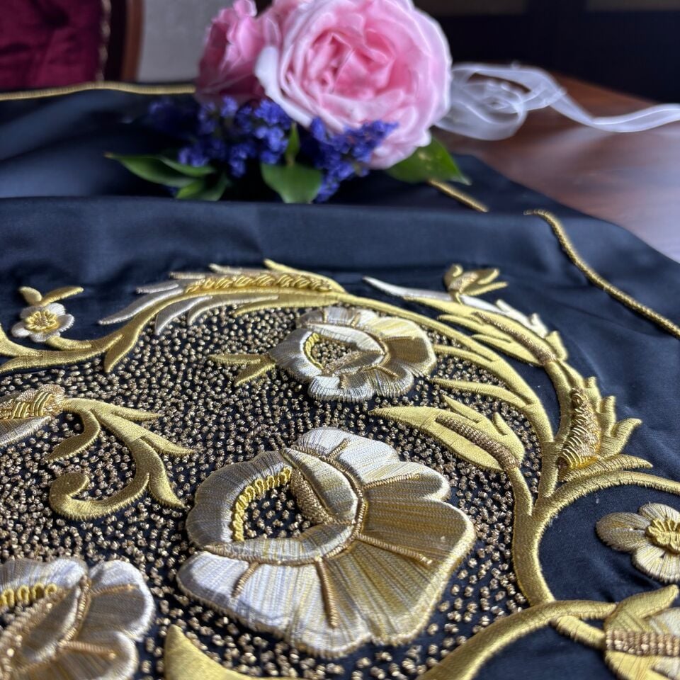 El İşlemesi Dival İşi İpek Bohça