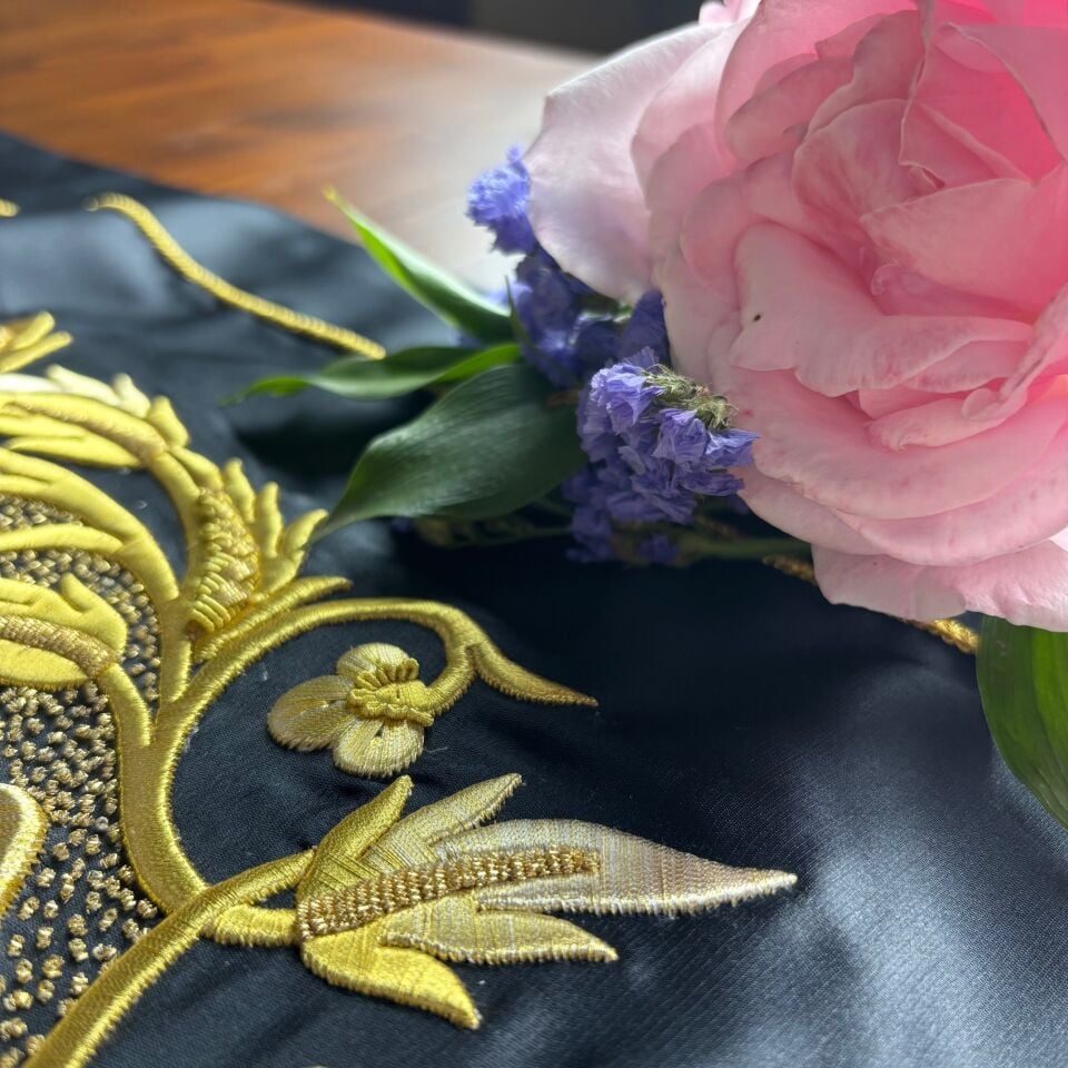 El İşlemesi Dival İşi İpek Bohça