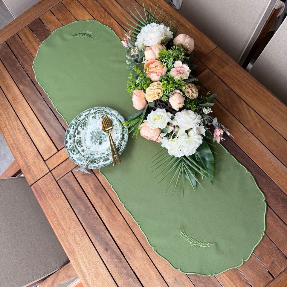 Buğday Nakışlı Runner