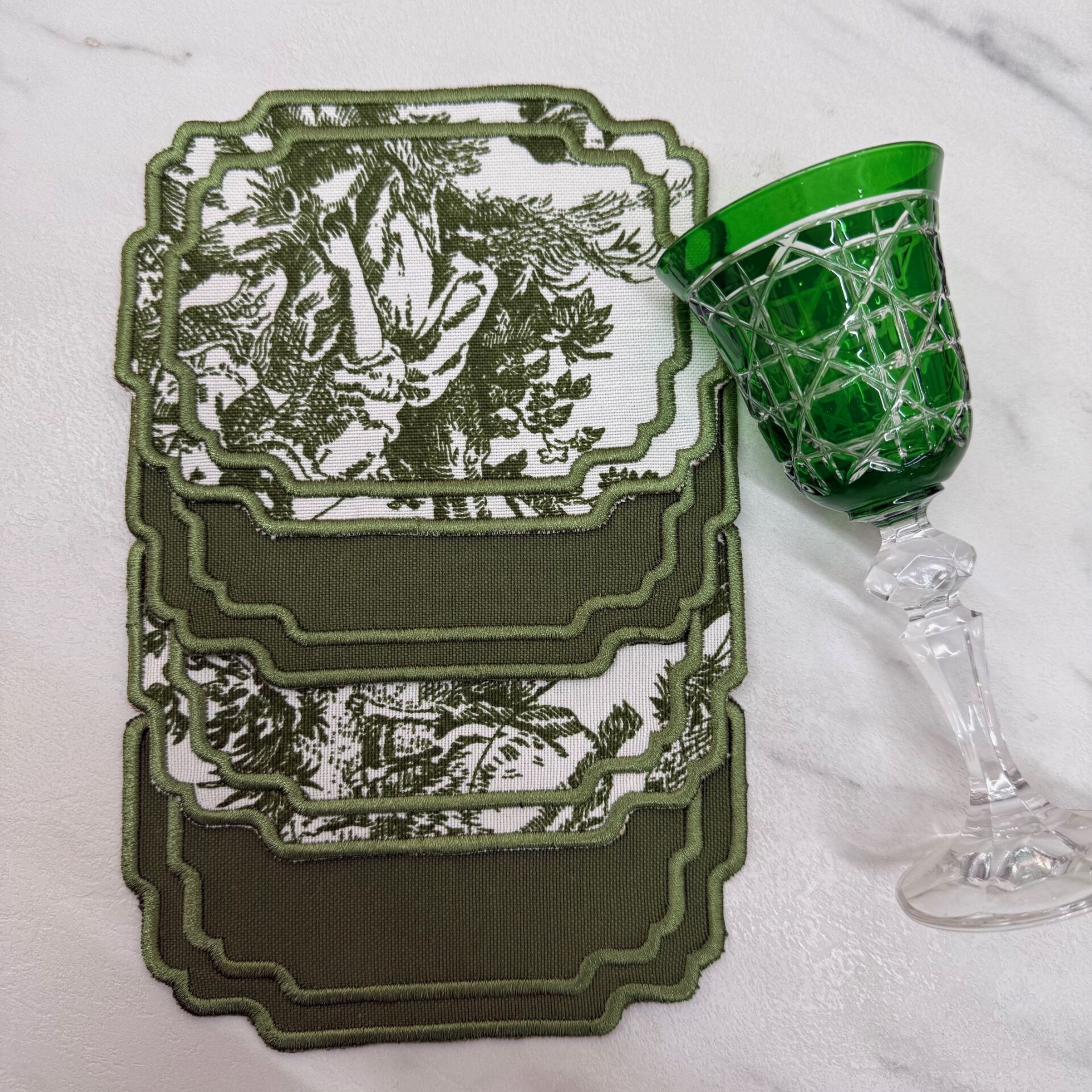 Country Series 4'lü Kokteyl Peçete Yeşil