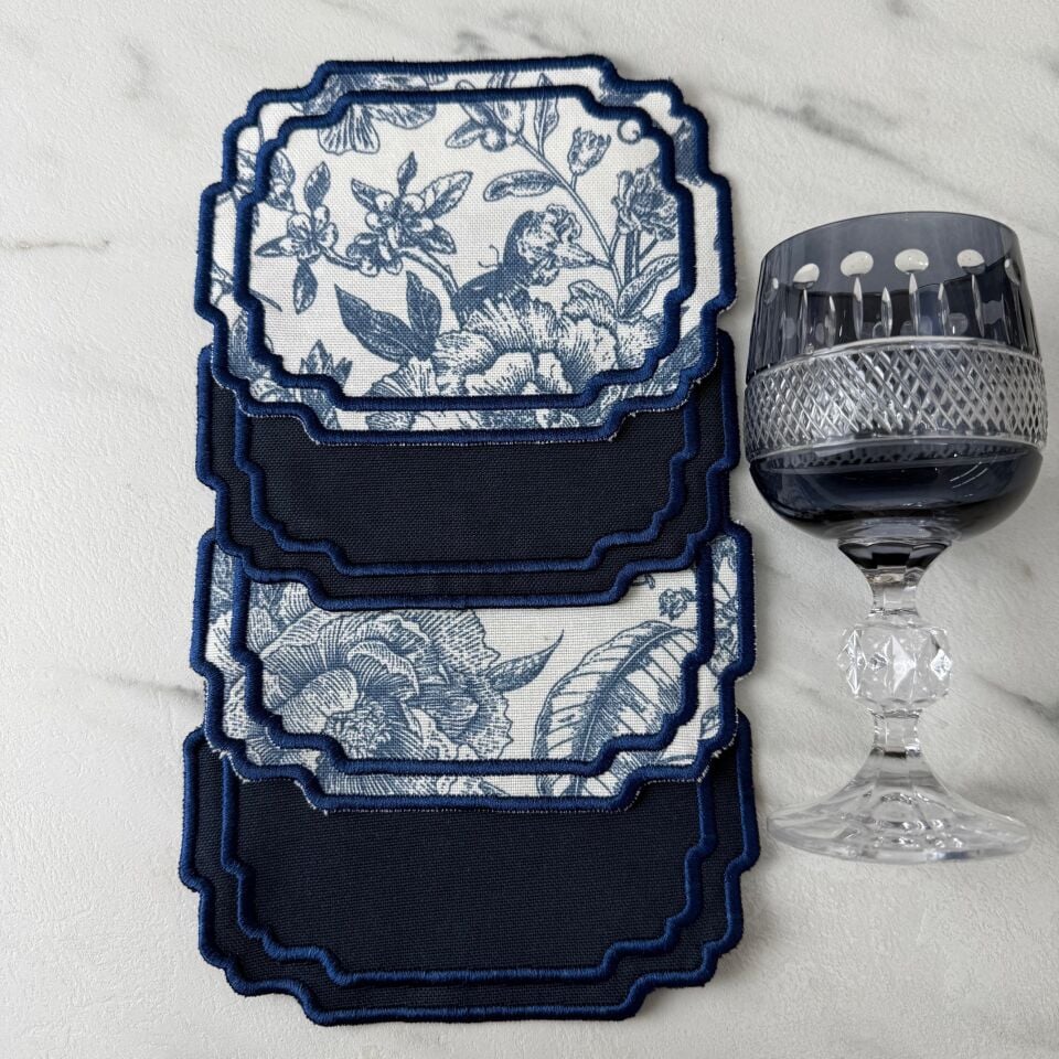 Country Series 4'lü Kokteyl Peçete Lacivert