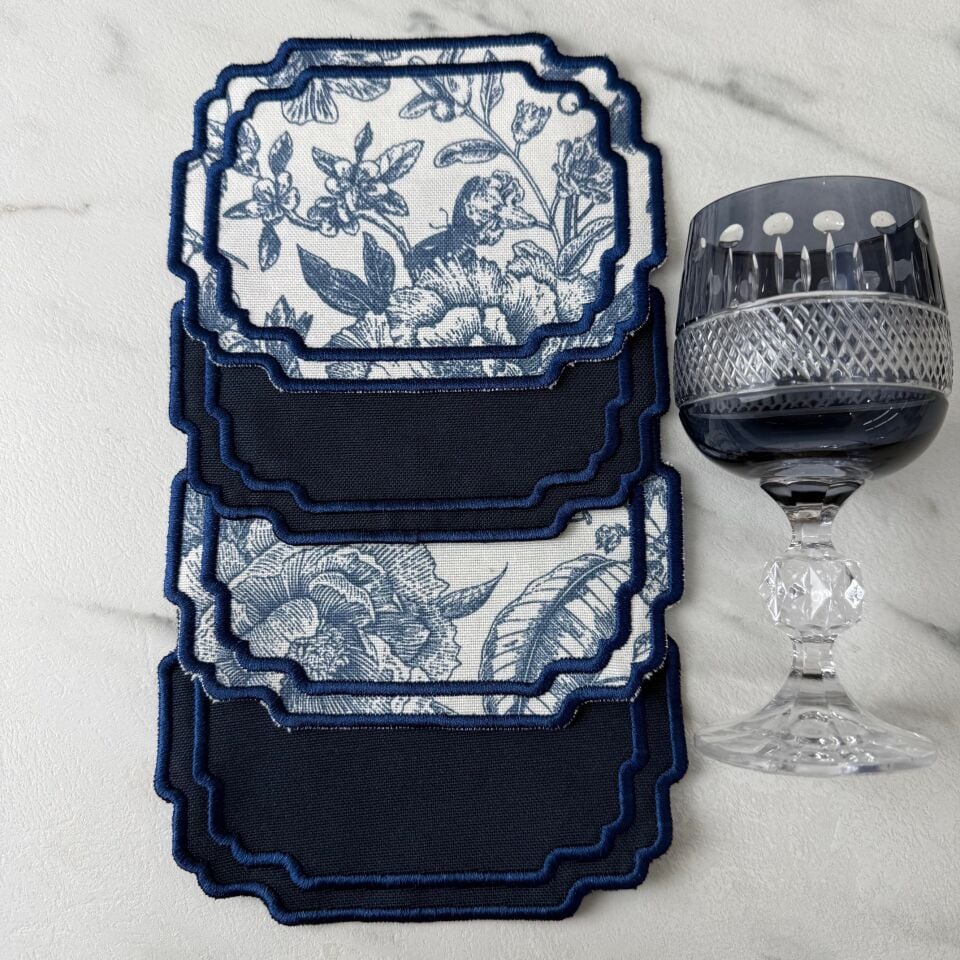 Country Series 4'lü Kokteyl Peçete Lacivert