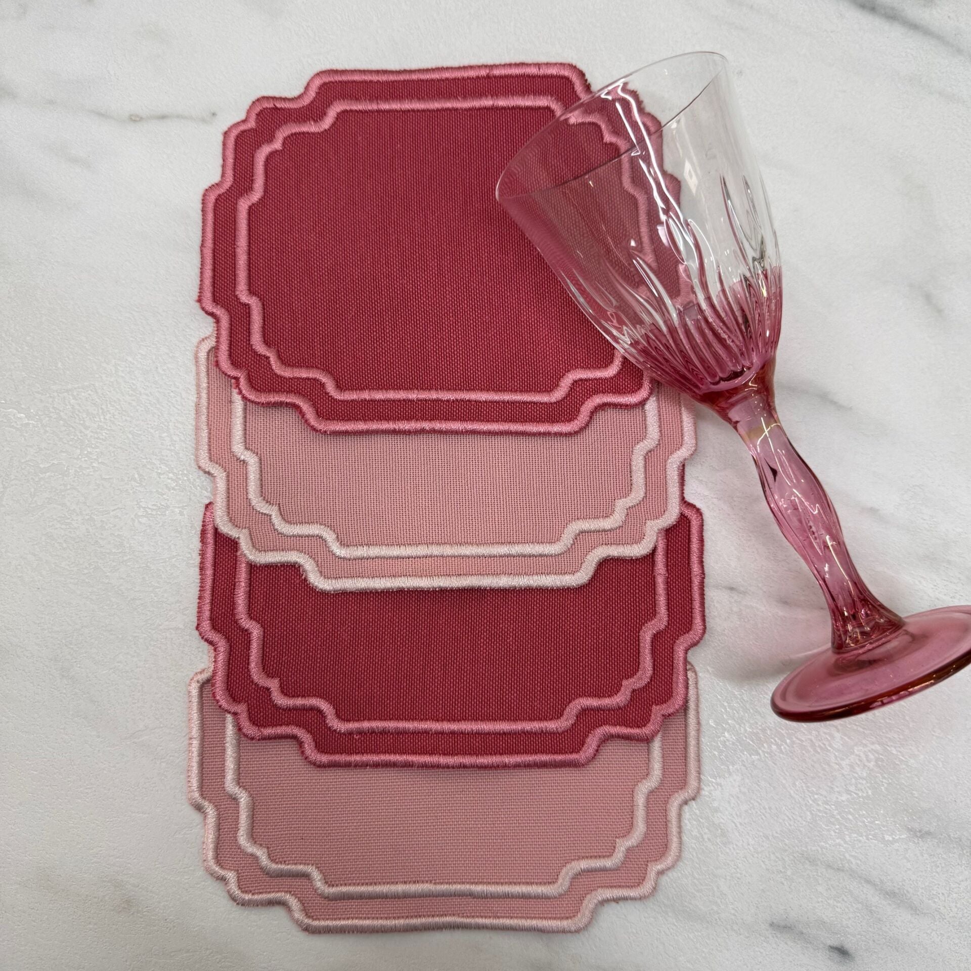 Country Series 4'lü Kokteyl Peçete Pembe/Gül Kurusu