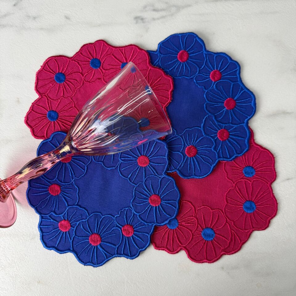 Floral 4'lü Kokteyl Peçete