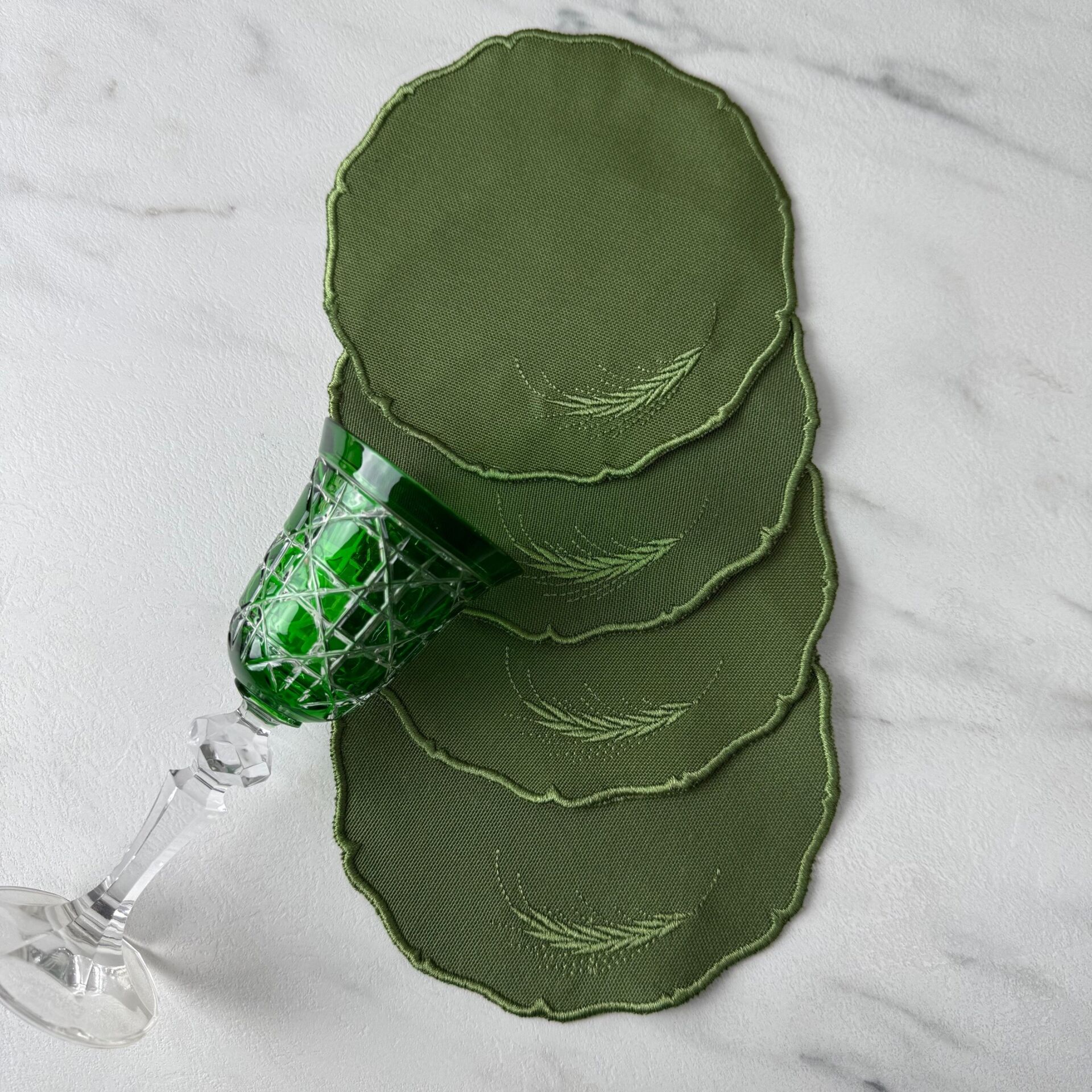 Buğday Nakışlı 4'lü Kokteyl Peçete