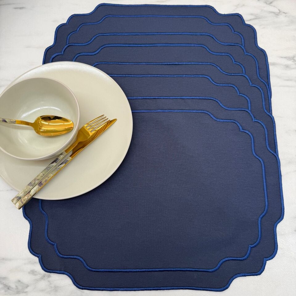 Country Series 4'lü Amerikan Servis Lacivert