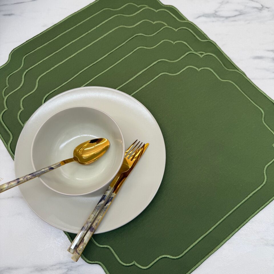 Country Series 4'lü Amerikan Servis Yeşil