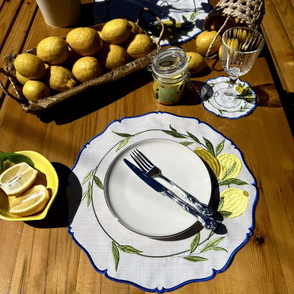 Limon Dalı 6'lı Kokteyl Peçete