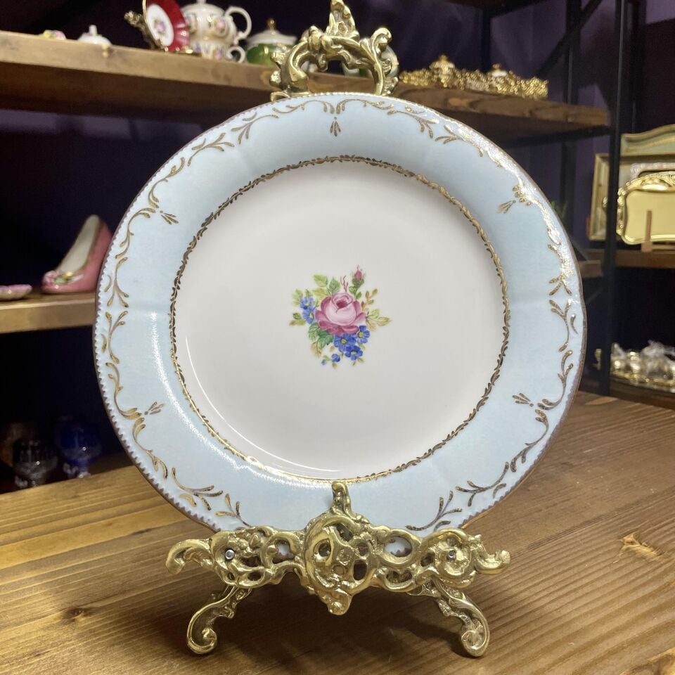 El Boyaması Servis Tabağı Lila