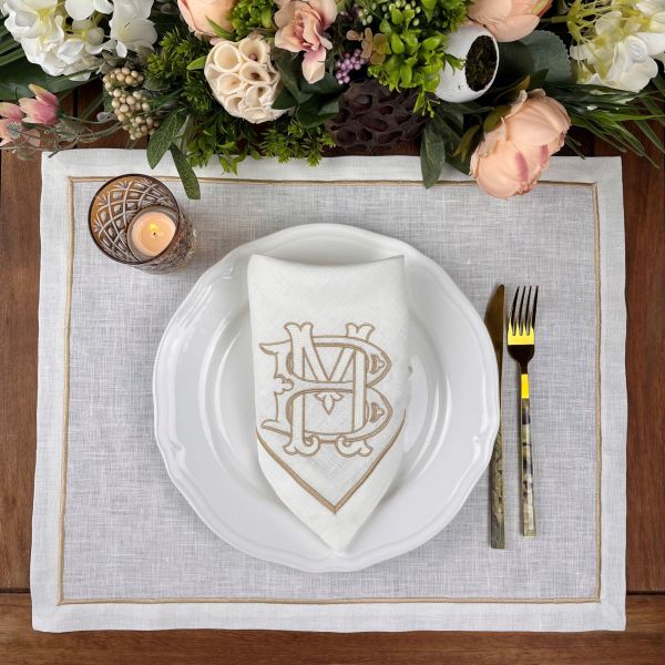 Kişiye Özel Monogram Peçete&Servis