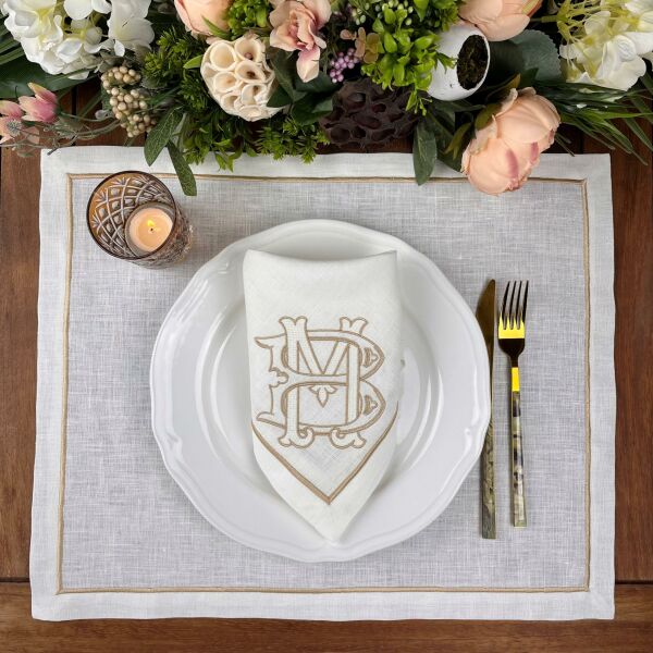 Kişiye Özel Monogram Peçete&Servis servis