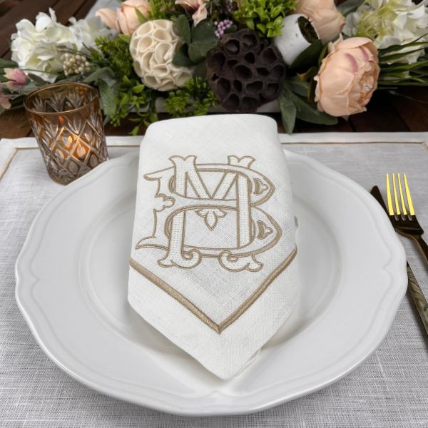 Kişiye Özel Monogram Peçete&Servis peçete