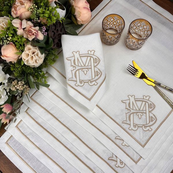 Kişiye Özel Monogram Peçete&Servis peçete