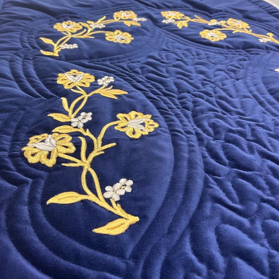 Maraş İşi Lacivert Renk Seccade