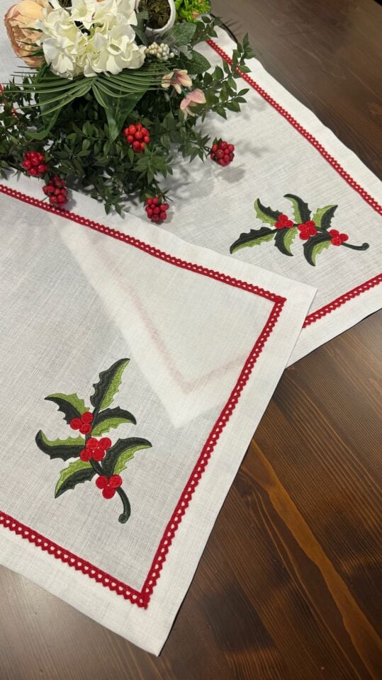 Kokina İşlemeli Runner Büyük Boy