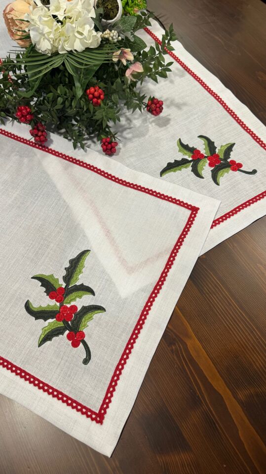 Kokina İşlemeli Runner Büyük Boy