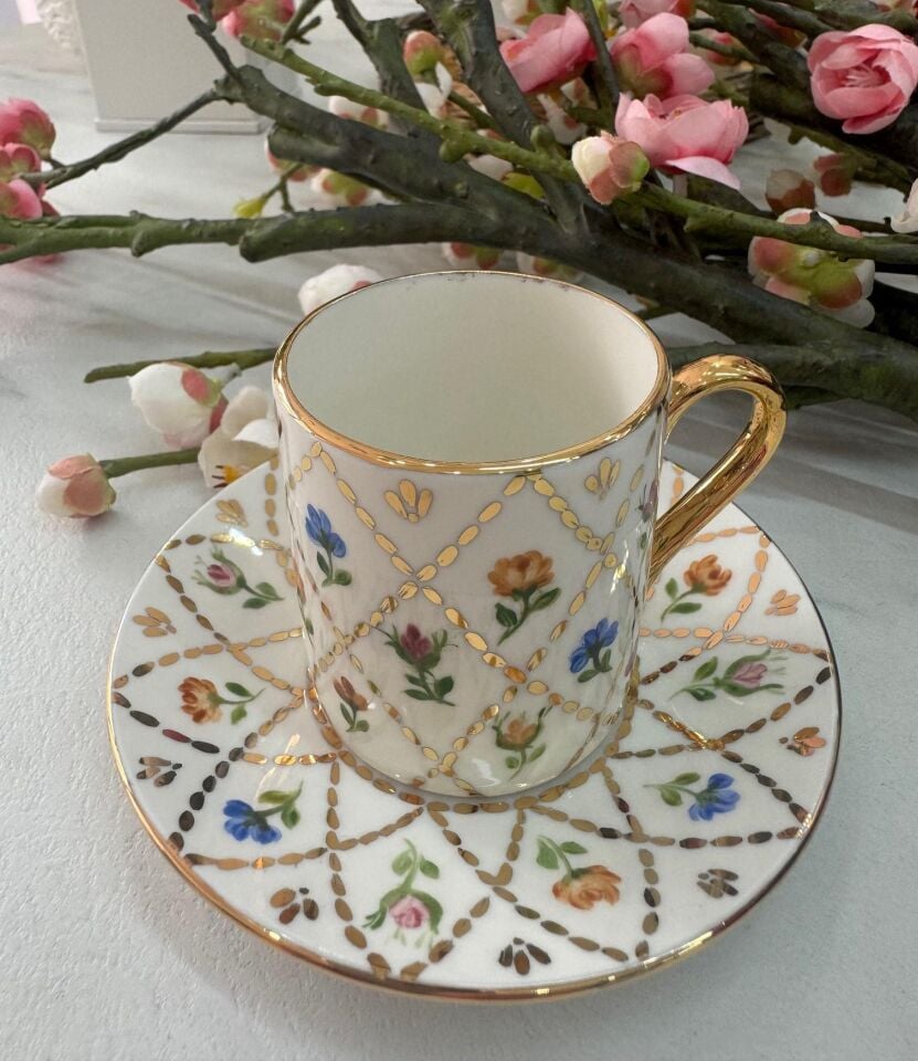 El Boyaması Mine Fincan