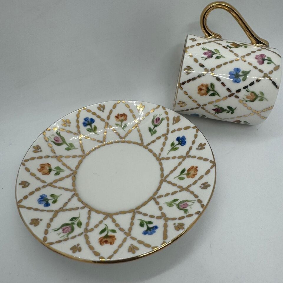 El Boyaması Mine Fincan