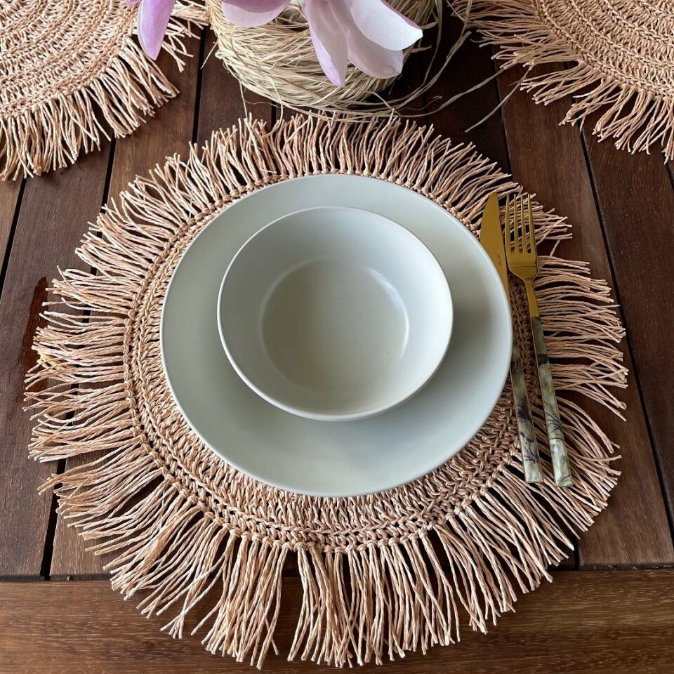 Tığ İşi Saçaklı 6'lı Supla