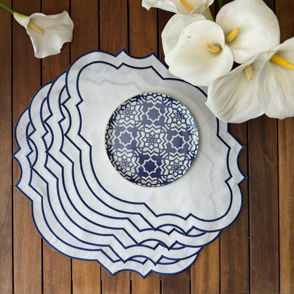 Mira Lacivert 4'lü Amerikan Servis