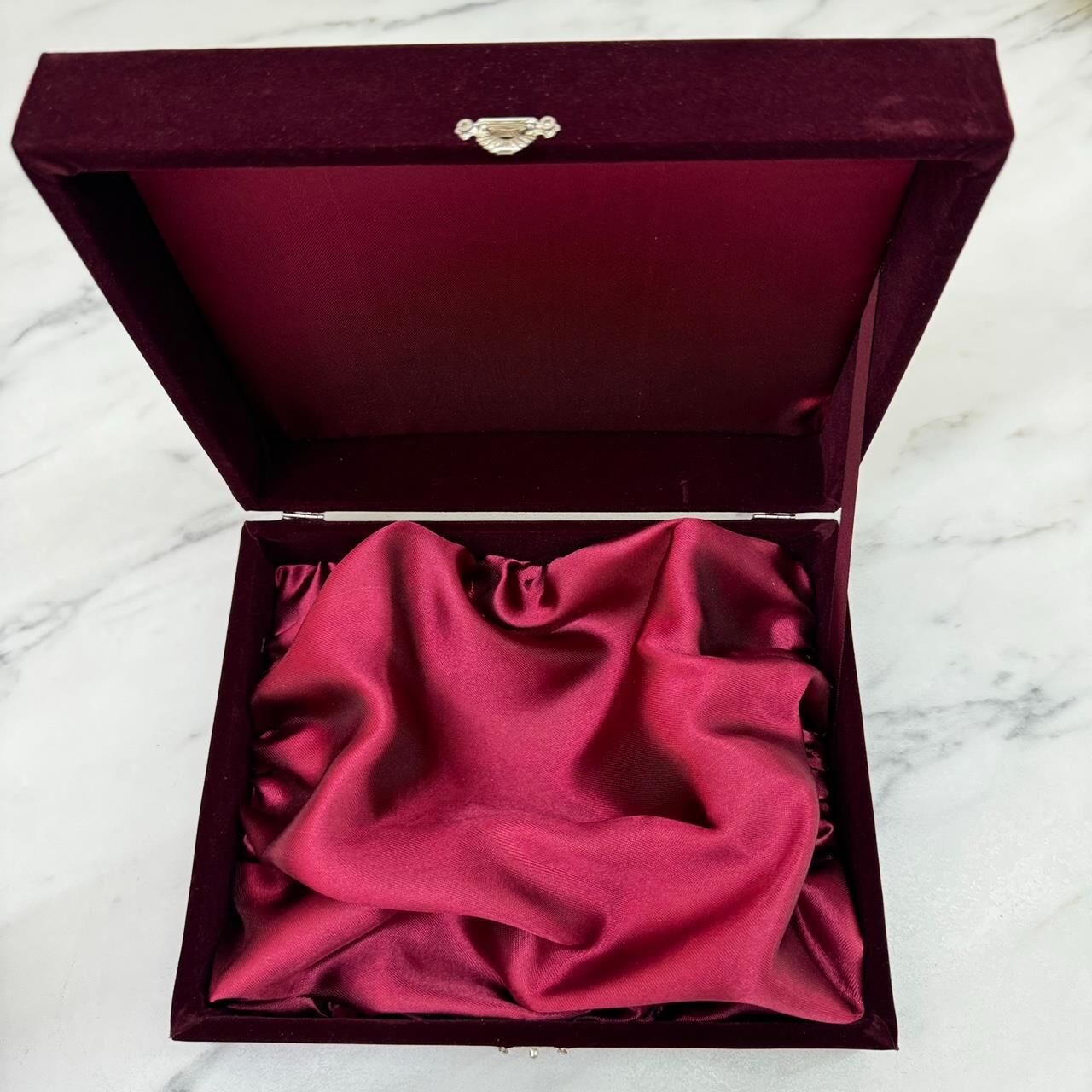 Kadife Fincan Kutusu 6'lı Bordo